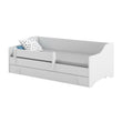 Letto per bambini ERYK con barriera di protezione e cassetto contenitore - 160 × 80/180 × 80 cm