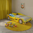 Letto per bambini AUTO con grafica e materasso - 140 x 70 / 160 x 80 cm